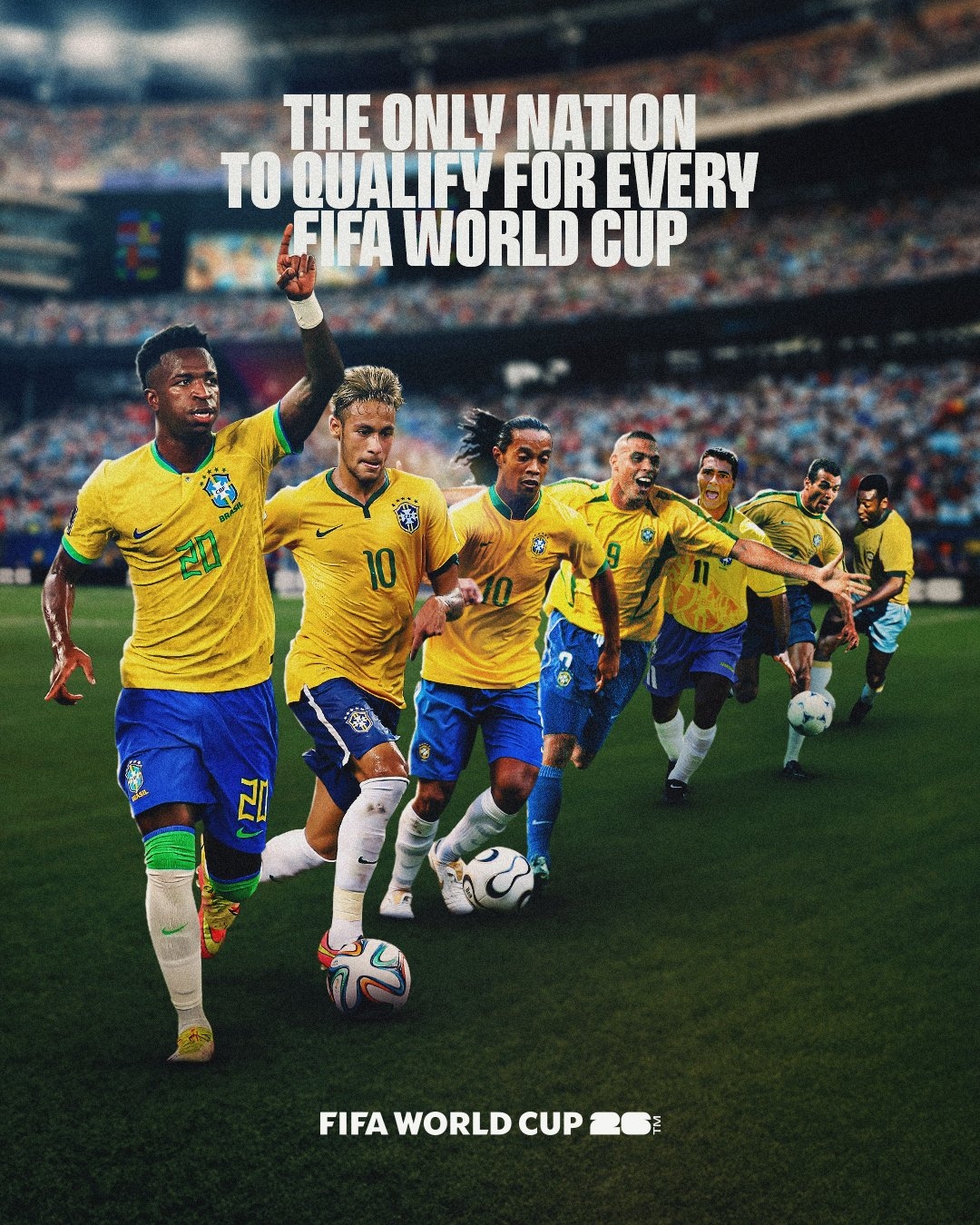 皇冠体育官网-含金量还在上升!五星巴西23届世界杯全勤 四星意大利连续3届缺席